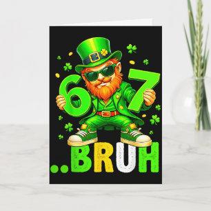 Leprechaun zes zeven broer voor kind meisje vrouwe kaart