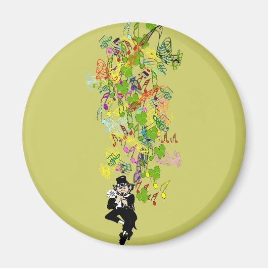 LeprechaunBlackPants Magneet (Voorkant)