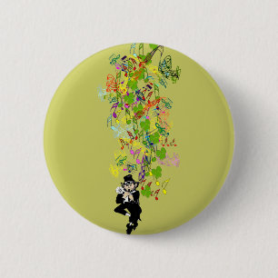 LeprechaunBlackPants Ronde Button 5,7 Cm