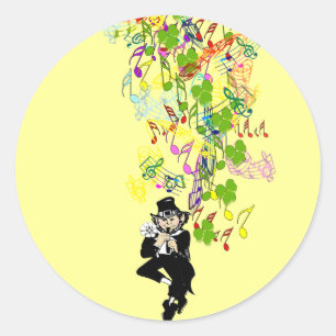 LeprechaunBlackPants Ronde Sticker