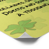 Leprechauns, Castles, Good Luck en Laughter Poster (Hoek)