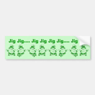 Leprechauns Dansan Irish Jig Bumperstickers