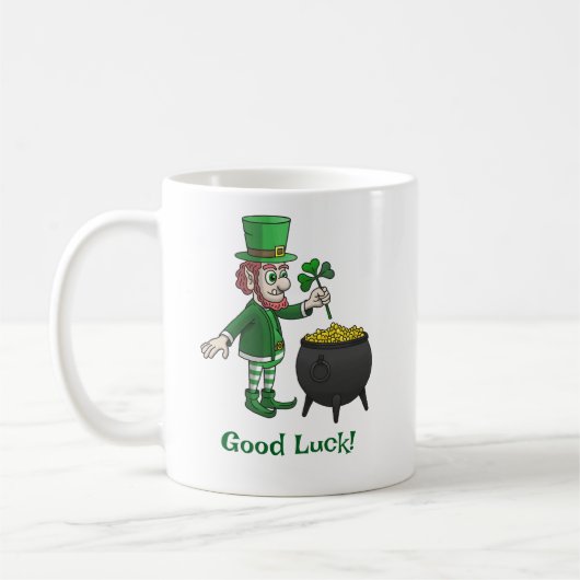 Leprechauns Good Luck Koffiemok (Links)