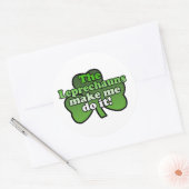 Leprechauns laten me het doen Sticker (Envelop)