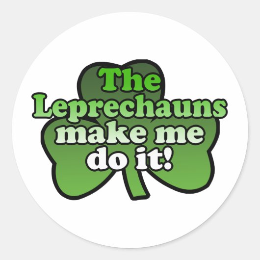 Leprechauns Me Faire Le Faire Sticker (Devant)