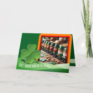 Leprechauns St Patrick's Day tekst + foto toevoege Kaart