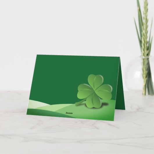 Leprechauns St Patrick's Day tekst HGCO1 Kaart (Achterkant)
