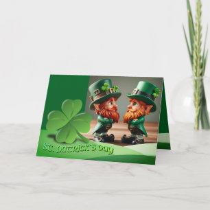Leprechauns St Patrick's Day tekst HGCO1 Kaart