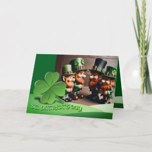 Leprechauns St Patrick's Day tekst HGCO2 Kaart