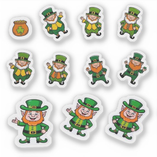 Leprechauns Sticker (Voorkant)
