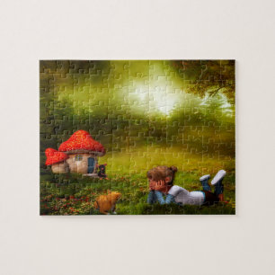 Leprechauns waar de kleine mensen in Ierland wonen Legpuzzel