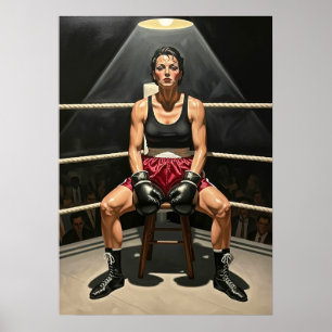 L'ÉPREUVE DE LA BOXEUSE (De beproeving van de boks Poster