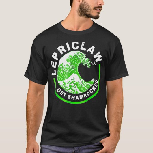 Lepriclaw Get Shamrocked Drinking St Patricks T-shirt (Voorkant)