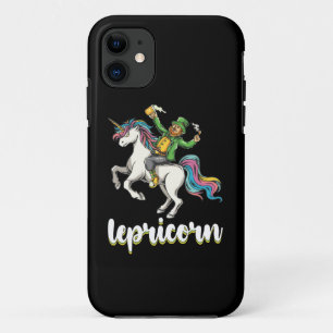 Lepricorn Leprechaun Eenhoorn St Patrick's Day iPhone 11 Hoesje