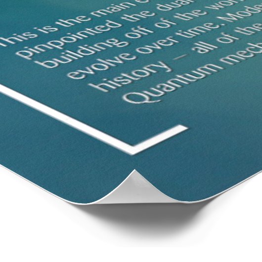 L'équation Schrödinger - Poster Math (Coin)