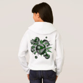 L'équipe de filles vert gris couleurs basketballs (Dos entier)