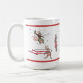 L'équipe de Père Noël 15 onces. Tasse (Gauche)