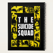 L'équipe du suicide | Blocs d'icônes jaune et noir (Dos)