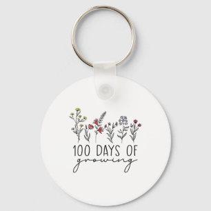 Leraar 100 dagen groeien 100 dagen Viering T Sleutelhanger