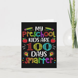 Leraar 100 dagen slimmer 100ste dag schoolcadeau kaart