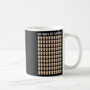 Leraar 100 Koffiekopjes 100e Dag School Koffiemok