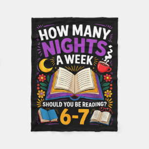Leraar 67 Hoeveel Avonden Per Week Moet Je Lezen Fleece Deken
