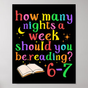 Leraar 67 Hoeveel Avonden Per Week Moet Je Lezen Poster