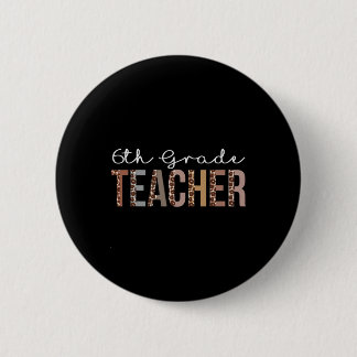 Leraar 6e klas Luipaardwaardering voor vrouwen F Ronde Button 5,7 Cm
