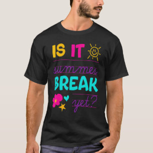 Leraar aan het einde van het jaar is zomerpauze, m t-shirt