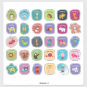 Leraar aanmoediging dierlijke Stickers (Vel)