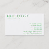 leraar. (aanpasbare kleur) visitekaartje (Achterkant)