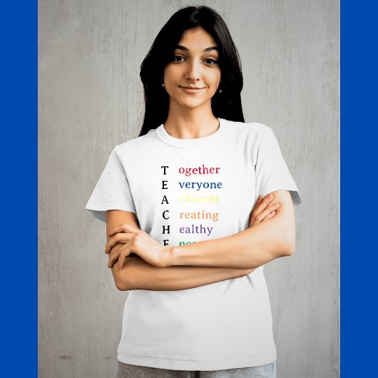 Leraar Acronym Fun Teacher Appreciation T-shirt