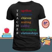 Leraar Acronym Fun Teacher Appreciation T-shirt
