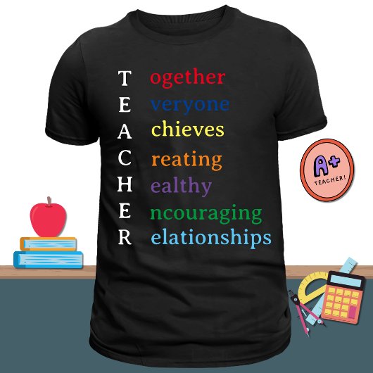 Leraar Acronym Fun Teacher Appreciation T-shirt