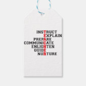 Leraar Acrostisch Cadeaulabel (Voorkant)