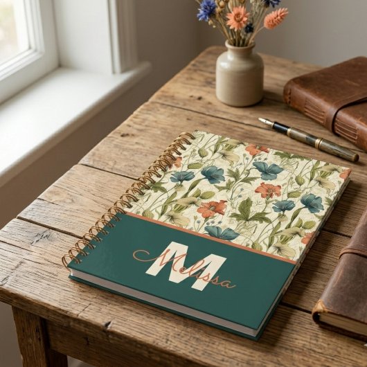 Leraar Afstudeergeschenk Botanische Wilde Bloemen Planner