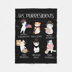 Leraar Amerikaanse Geschiedenis Schattige Katten G Fleece Deken