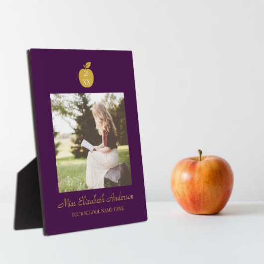 Leraar Appel Afstuderen Fotoplaat