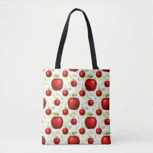 Leraar Apple Tree Patronen Voorschoolse Kunstleraa Draagtas