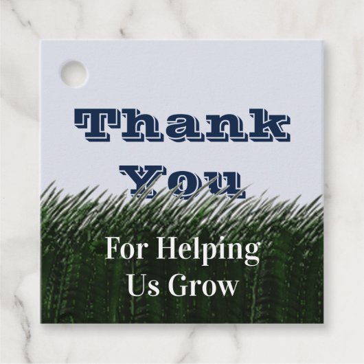 Leraar appreciatie Groen gras klas Dank u Bedankjes Labels (Voorkant)