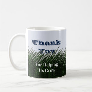 Leraar appreciatie Groen gras klas Dank u Koffiemok
