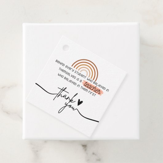 Leraar Appreciation day CadeauLabel Bedankjes Labels (In situ)