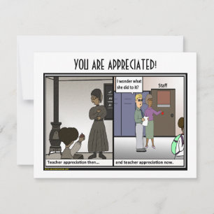 Leraar Appreciation Flat Card Bedankkaart