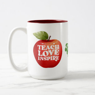 Leraar Appreciation Teach Love Inspire Coffee Mok