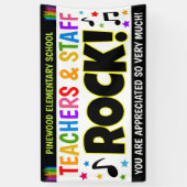 Leraar Appreciation Week Rock Banner (Verticaal)