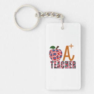 Leraar Art Apple A plus leraar Sleutelhanger