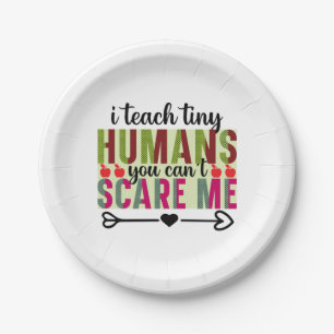 Leraar Art I Teach Tiny Humans Papieren Bordje