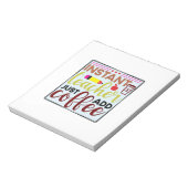 Leraar Art Instant Teaccher Voeg gewoon koffie toe Notitieblok (Gedraaid)