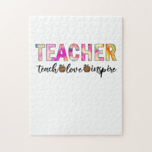 Leraar Art Teach Love Inspire Legpuzzel
