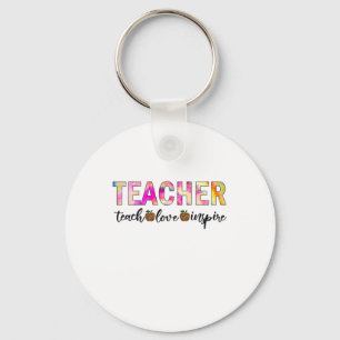 Leraar Art Teach Love Inspire Sleutelhanger